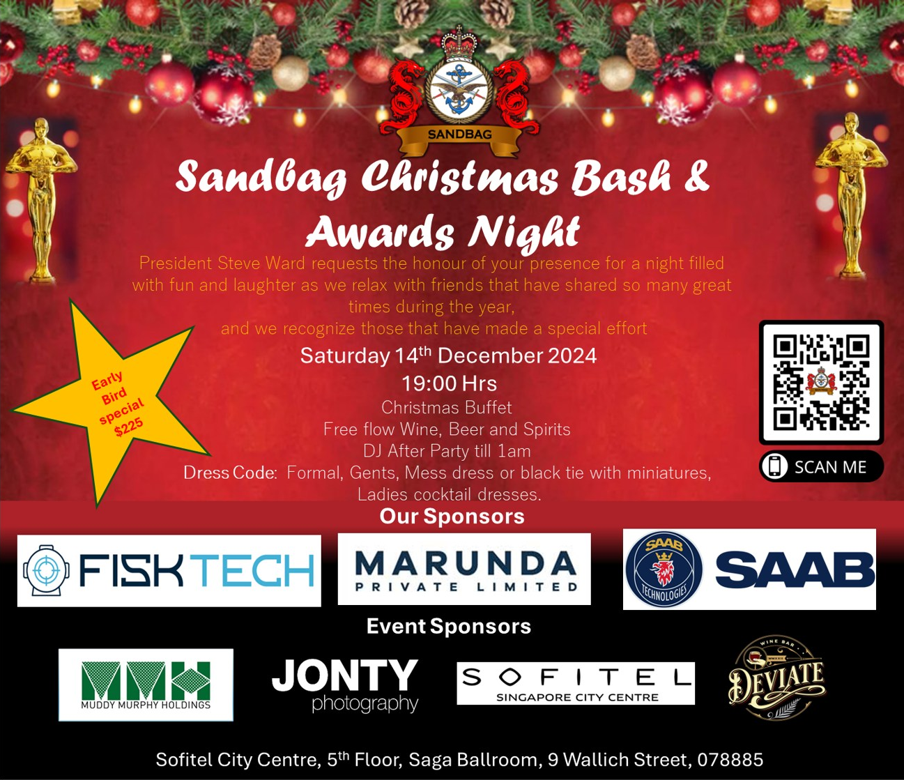 Sandbag Christmas Bash and Awards Night