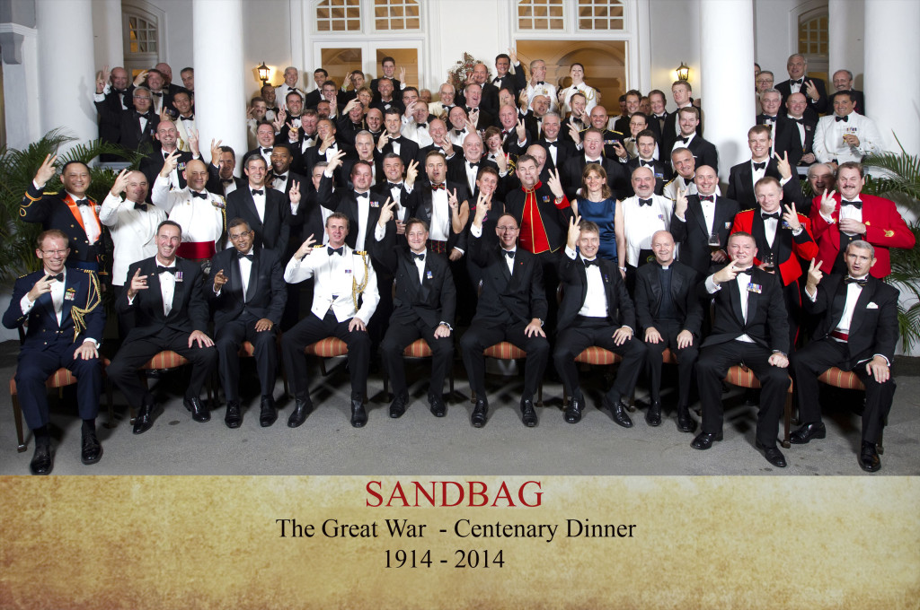 Sandbag Great War Dinner at Eden Hall 2 May 2014